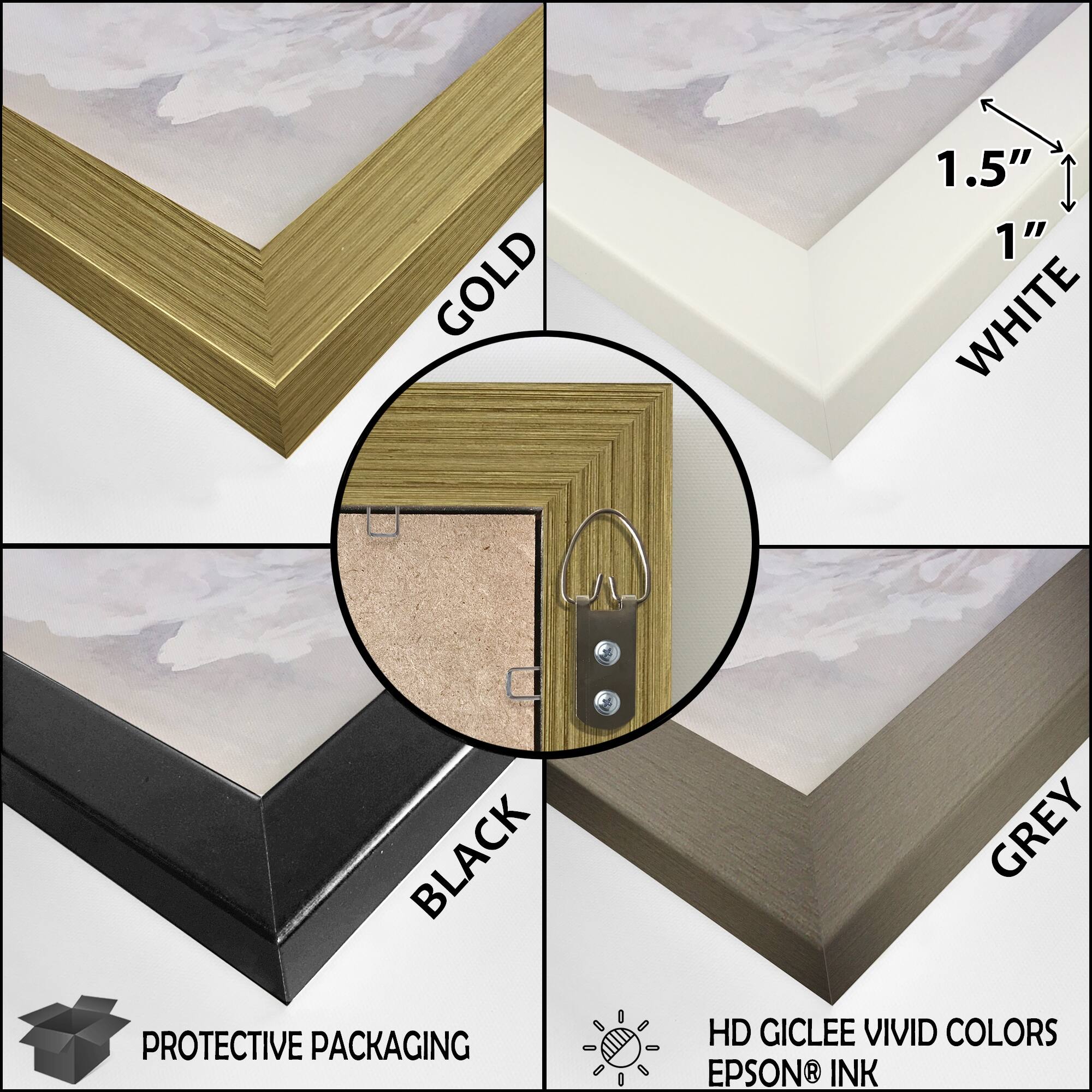 Designart "Castles Whimsical Wonder Pastel I" Castles Framed Canvas